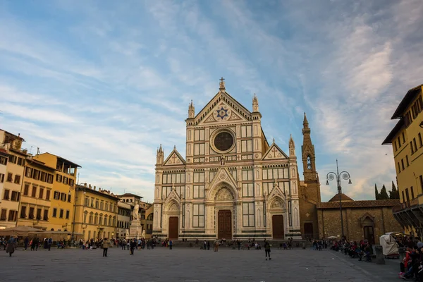 A firenzei santa croce-bazilika — Stock Fotó