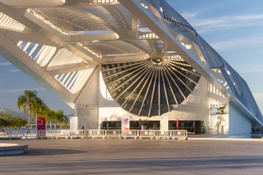 Brezilya 'nın Rio de Janeiro kentindeki modern mimari müzesinin güzel manzarası
