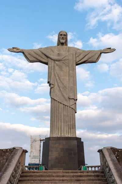 位于巴西里约热内卢的基督救世主雕像的美丽景色 — 图库照片