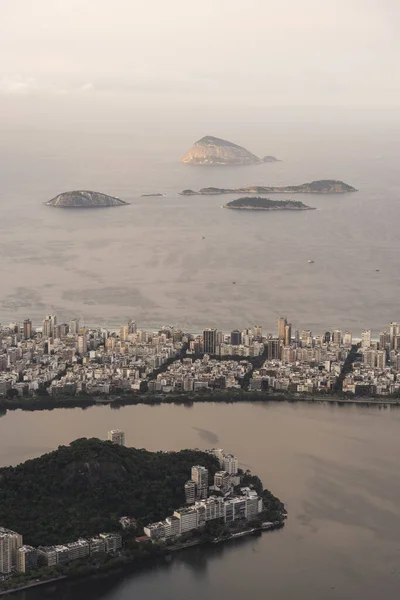 Rio Janeiro Brezilya Daki Güzel Şehir Göl Okyanus Adaları Manzarası — Stok fotoğraf