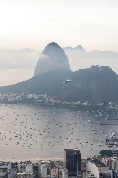 Kilátás Városra Óceánra Sugar Loaf Mountain Rio Janeiro Brazília — Stock Fotó