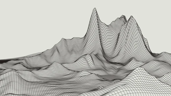 抽象3d 照明扭曲的网状球体。霓虹灯标志。未来主义技术平视显示器元素。优雅的摧毁。大数据可视化 . — 图库矢量图片