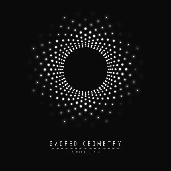 Çiçek yaşam. Kutsal geometri. Sembol uyum ve denge. Vektör çizim.