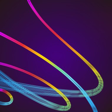 Arka plan ile 3d pembe ve mavi çizgiler. Eps10 vektör çizim