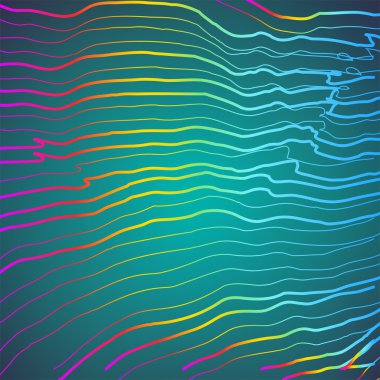 Arka plan ile 3d pembe ve mavi çizgiler. Eps10 vektör çizim