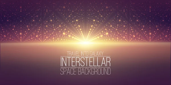 Yıldızlararası uzay arka plan. Kozmik gökada illüstrasyon. bulutsu, stardust ve parlak parlayan yıldız. parti, sanat, broşürler, posterler için.
