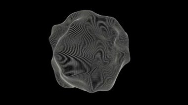 Optik illüzyon siyah ve beyaz kusursuz döngüsüz hipnotik çemberler arka planı. Hipnotik animasyon ve yüksek çözünürlüklü hareket illüzyonu. 3D sürrealizm çizgisi.