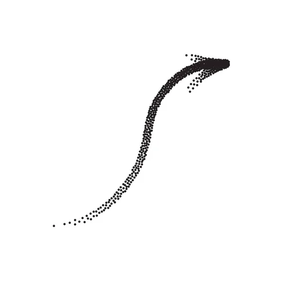 Handgezeichneter Pfeilvektor im Skizzenstil isoliert auf weißem Hintergrund. Illustration zum Pfeilstift-Vektor. — Stockvektor