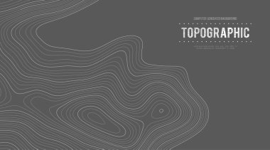 Gri, vektör topografisini belirler. Coğrafi dağ topoğrafyası vektör çizimi. Topografik doku. Arazi vektör alanı haritası. Yükseklik grafiği yükseklik çizgileri. Topografik harita