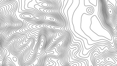 Gri, vektör topografisini belirler. Coğrafi dağ topoğrafyası vektör çizimi. Topografik doku. Arazi vektör alanı haritası. Yükseklik grafiği yükseklik çizgileri. Topografik harita