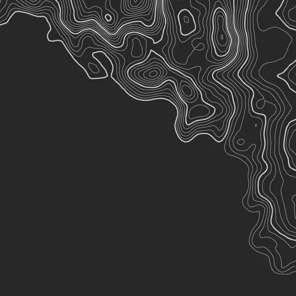 Sfondo mappa topografica con spazio per la copia. Linea topografia mappa contorno sfondo, griglia geografica illustrazione vettoriale astratta. Sentiero escursionistico di montagna sul terreno . — Vettoriale Stock