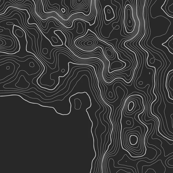 Pozadí topografické mapy s prostorem pro kopírování. Line topography map contour background, geographic grid abstract vector illustration. Horská turistická stezka přes terén . — Stockový vektor