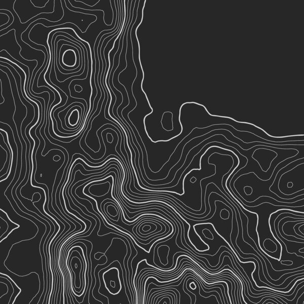 Topographic map background with space for copy . Line topography map contour background , geographic grid abstract vector illustration . Mountain hiking trail over terrain .