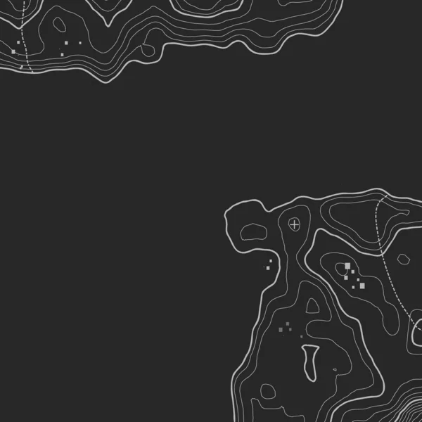 Sfondo mappa topografica con spazio per la copia. Linea topografia mappa contorno sfondo, griglia geografica illustrazione vettoriale astratta. Sentiero escursionistico di montagna sul terreno . — Vettoriale Stock