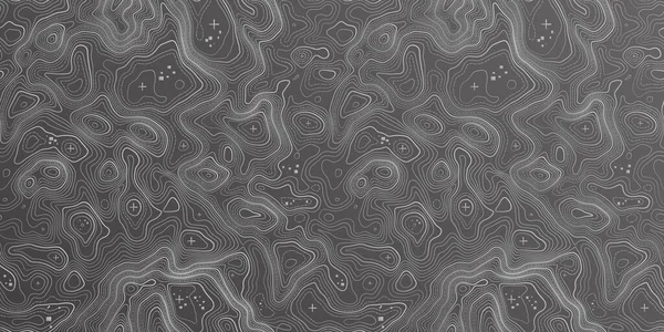 Gri, vektör topografisini belirler. Coğrafi dağ topoğrafyası vektör çizimi. Topografik doku. Arazi vektör alanı haritası. Yükseklik grafiği yükseklik çizgileri. Topografik harita