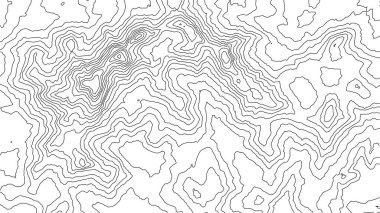 Gri, vektör topografisini belirler. Coğrafi dağ topoğrafyası vektör çizimi. Topografik doku. Arazi vektör alanı haritası. Yükseklik grafiği yükseklik çizgileri. Topografik harita