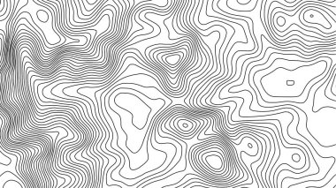 Gri, vektör topografisini belirler. Coğrafi dağ topoğrafyası vektör çizimi. Topografik doku. Arazi vektör alanı haritası. Yükseklik grafiği yükseklik çizgileri. Topografik harita