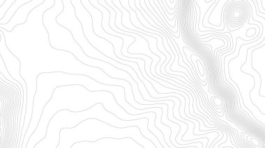 Gri, vektör topografisini belirler. Coğrafi dağ topoğrafyası vektör çizimi. Topografik doku. Arazi vektör alanı haritası. Yükseklik grafiği yükseklik çizgileri. Topografik harita