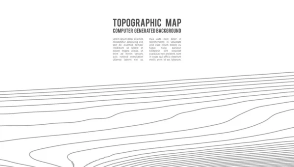 Grijze contouren vectortopografie. Geografische berg topografie vector illustratie. Topografische patroon textuur. Kaart van het land vector terrein. Hoogteligging grafische hoogtelijnen. Topografische kaart — Stockvector