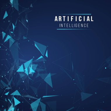 Yapay zeka vektörü ışık arkaplan dijital duvar kağıdı. İletişim ağı. İş bilgileri soyut duvar kağıtları. Arkaplan 3D ızgarası. Ai teknoloji kablo ağı fütüristik kablo çerçevesi