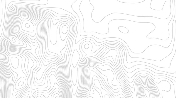 Línea del terreno. Mapa topográfico sobre fondo blanco. Topo mapa líneas de elevación. Contour vector abstract vector illustration. Topografía geográfica mundial. — Vector de stock