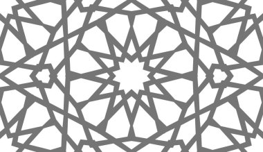 Arap desenli ramazan mübarek müslüman yıldız deseni basit. Çiçek kare tasarımı. İslami düzen geçmişi. Çember desenli İslami çiçek vektörü.