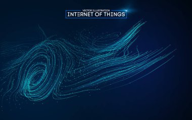 Nesnelerin interneti. Teknoloji arka planı EPS 10