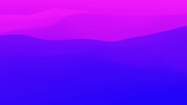Рожевий синій барвистий градієнт хвилі. Абстрактний шаблон дизайну на м'якому рожевому фоні. Кольоровий неоновий градієнт петлі відео анімації. 4k — стокове відео