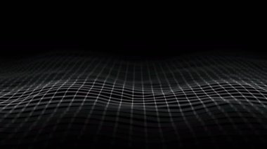 Dijital teknoloji animasyonu. Görüntü teknolojisi arka plan dijital dalga. Kusursuz döngü 4k.