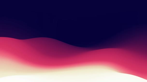 Liquid animation of 3d wave on blue background. Fluid shape moving loop 4k. Abstract animation. — Vídeo de Stock