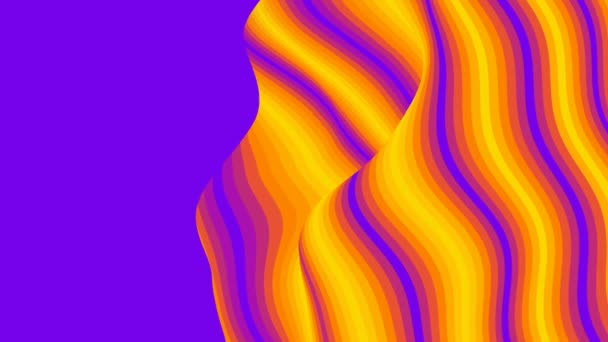 Trendy color wave seamless loop 4k. Радужные чернила. — стоковое видео