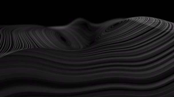 Animación de tecnología digital. Tecnología de desenfoque de fondo de onda digital. bucle inconsútil 4k. — Vídeo de stock