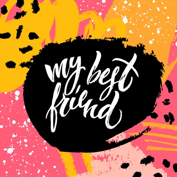 My best friend card — Stock Vector