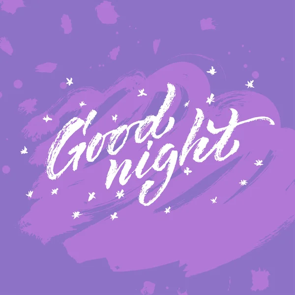 Tarjeta de buenas noches — Vector de stock