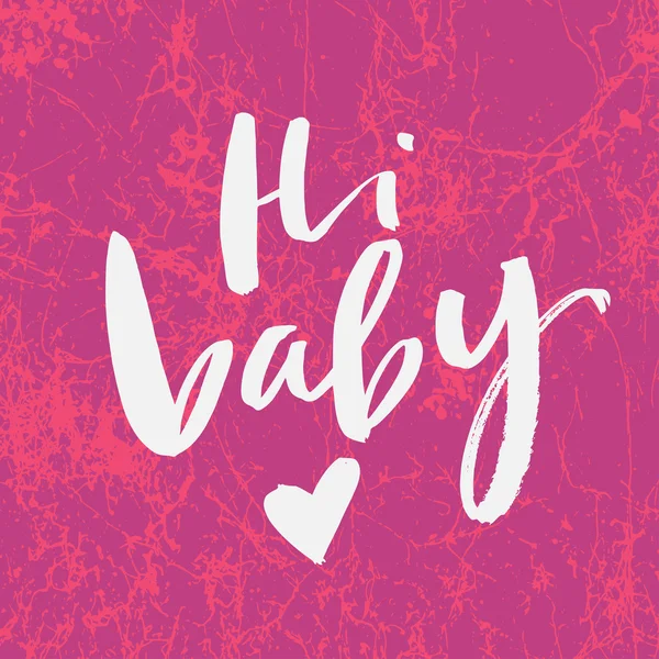 Ciao baby card . — Vettoriale Stock