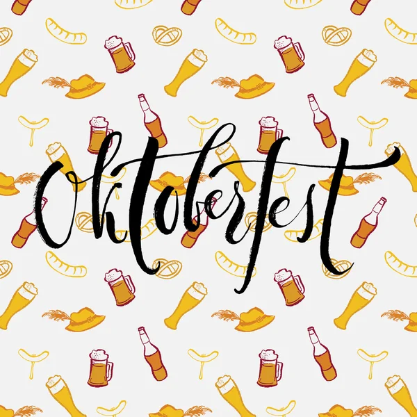 Bienvenue à Oktoberfest en allemand — Image vectorielle