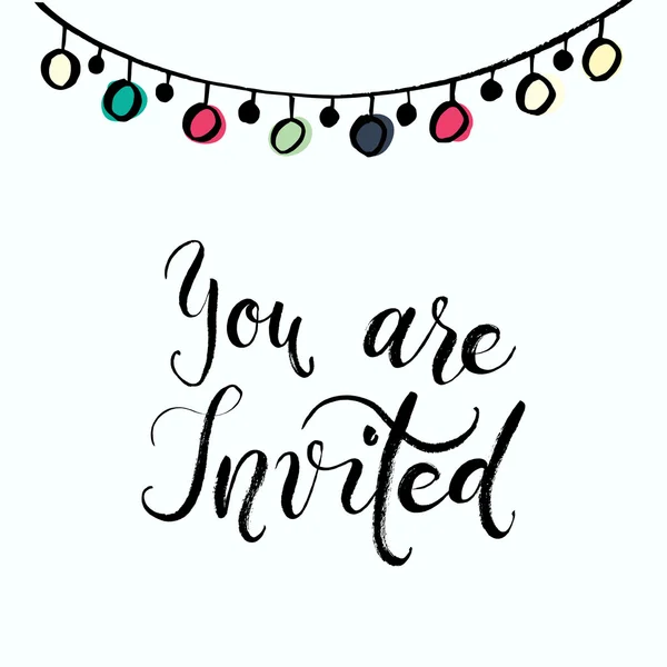 You are invited to the party — Stock Vector