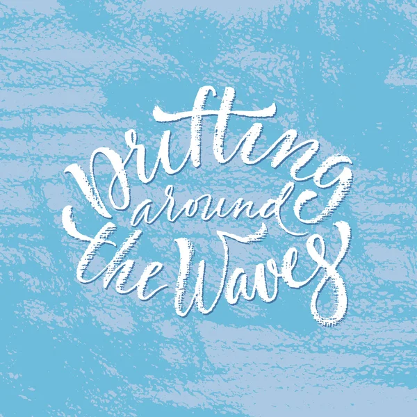 Drifting around the waves Vector Graphics