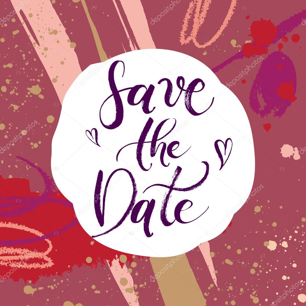 Save the Date abstract card