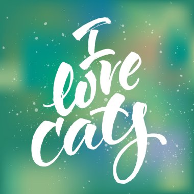 Ben aşk cats kartı