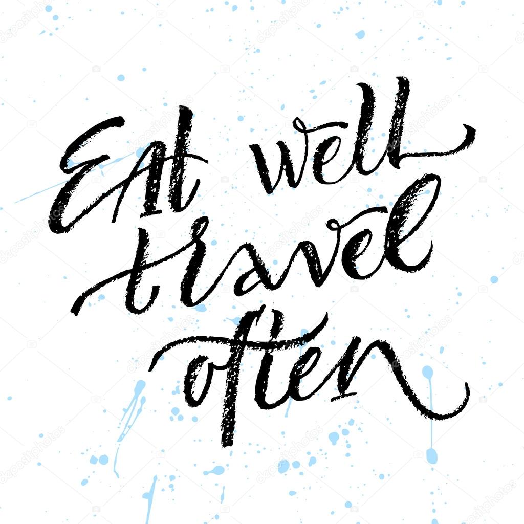 eat well travel often ストックベクター spenceriansisters 124060726