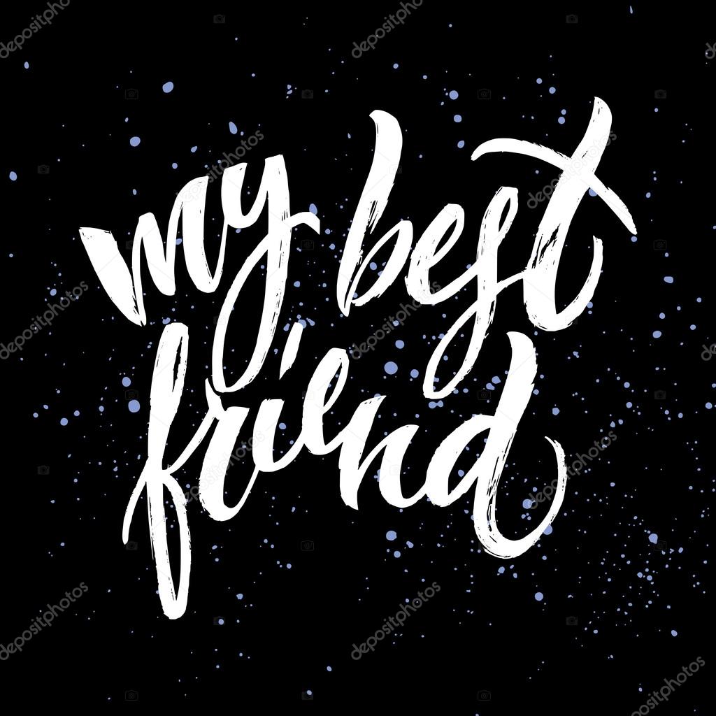 My best friend card Stock Vector Image by ©SpencerianSisters #124061624