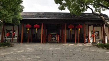 Nanjing 'deki Başkanlık Sarayı' nın manzarası ve manzarası. Yüksek kalite 4k görüntü