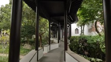 Nanjing 'deki Başkanlık Sarayı' nın manzarası ve manzarası. Yüksek kalite 4k görüntü