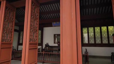 Nanjing 'deki Başkanlık Sarayı' nın manzarası ve manzarası. Yüksek kalite 4k görüntü