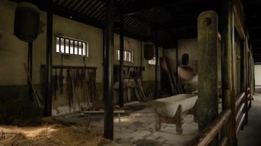 Nanjing 'deki Başkanlık Sarayı' nın manzarası ve manzarası. Yüksek kalite 4k görüntü