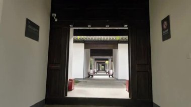 Nanjing 'deki Başkanlık Sarayı' nın manzarası ve manzarası. Yüksek kalite 4k görüntü