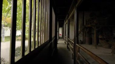 Nanjing 'deki Başkanlık Sarayı' nın manzarası ve manzarası. Yüksek kalite 4k görüntü