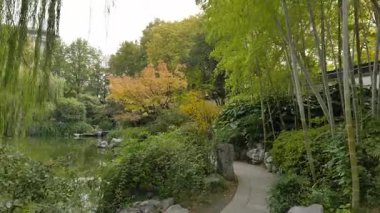 Nanjing 'deki Başkanlık Sarayı' nın manzarası ve manzarası. Yüksek kalite 4k görüntü