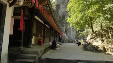 Wenzhou Çin 'deki güney yandang dağlarının doğal manzarası. Yüksek kalite 4k görüntü